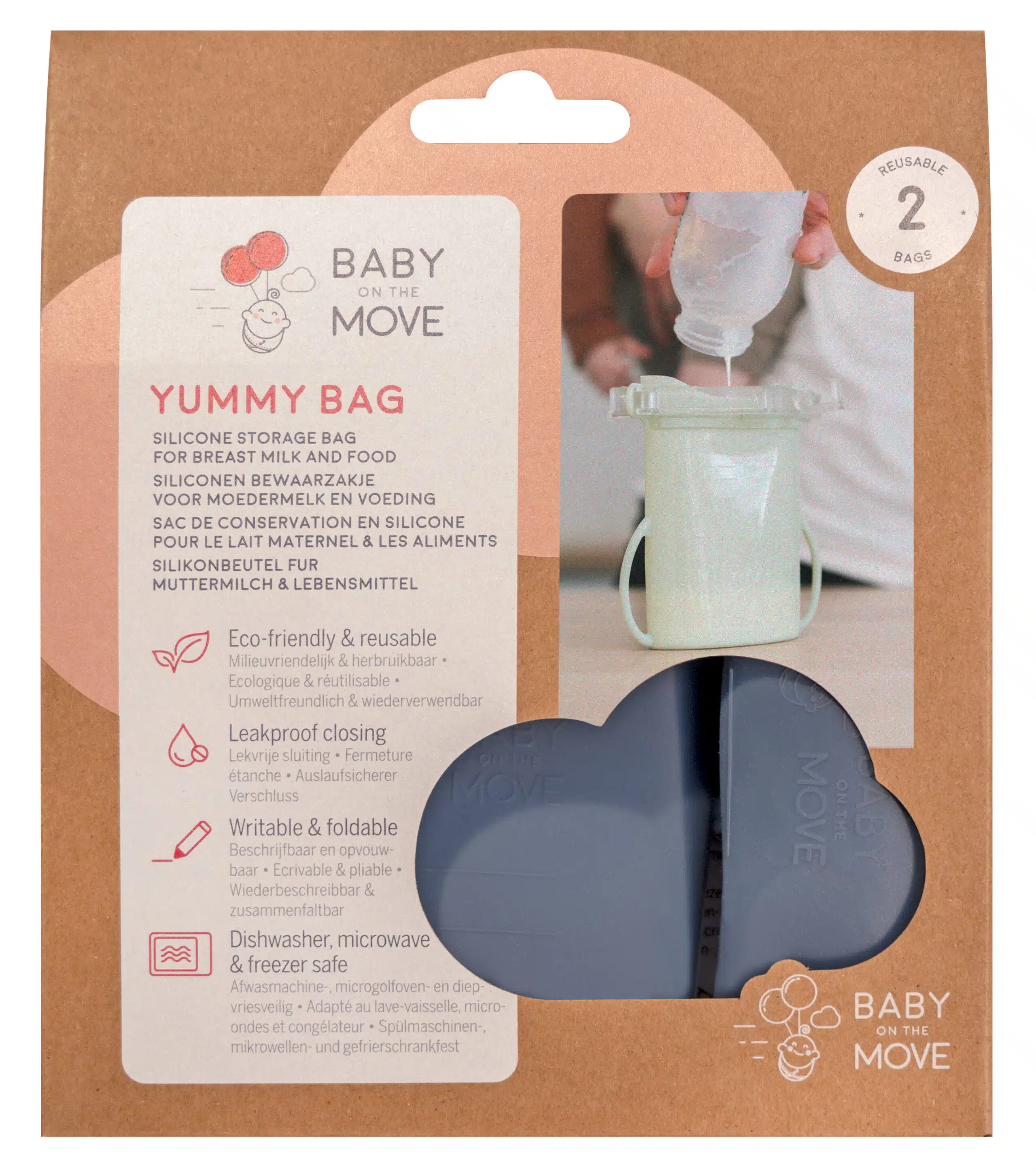  Binki and Baby Reusable Breastmilk Storage Bags with